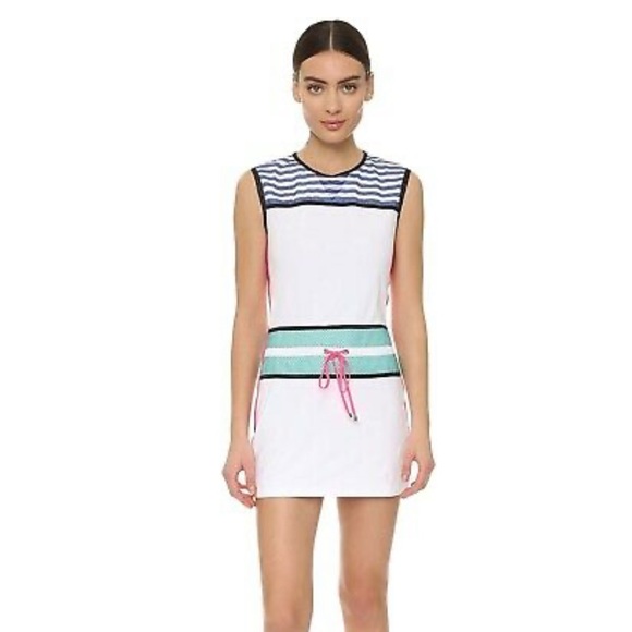 Monreal London White Performance Drawstring Waist Signature Sport Tennis Dress - Picture 10 of 10